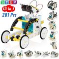 DIY 13 In 1 Solar Panel Powered Robot Kit DIY Assembled Science Educational Toys For Children Boy Transformation Robot STEM Gift
