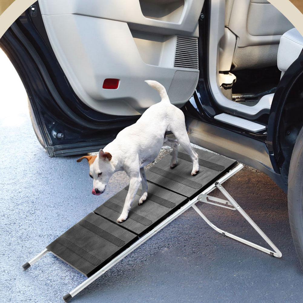 Portable Dog Car Step Stairs Ladder Folding Pet Ladder Ramp For Trucks SUVs High Bed Indoor Outdoor Use Lightweight Dog Stairs
