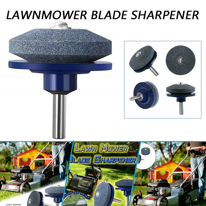 Shaft Mounted Lawn Mower Sharpener OD 50mm Knife Sharpening Abrasive Wheel Drill Tool