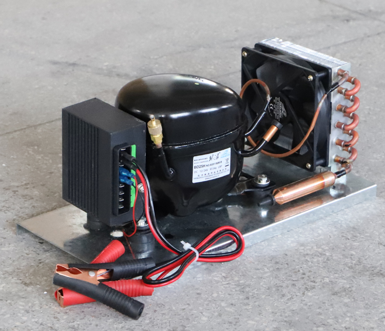PURSWAVE BD25HC DC 12V24V Compressor Condensing Units for max. 150 liters car Refrigerator, solar freezer and boat fridge