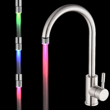 Colorful LED Water Faucet Lights Colorful Changing Glow Shower Head Kitchen Tap Aerators for Kitchen Bathroom Products