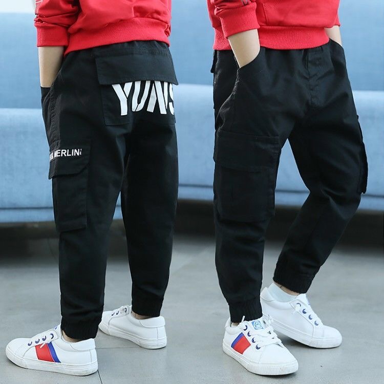 2020 Fashion Boys Pants Trousers 100% Cotton Trousers Child Casual Pants Boy Jeans Hot Sales For Spring Autumn Wear Size 100-160