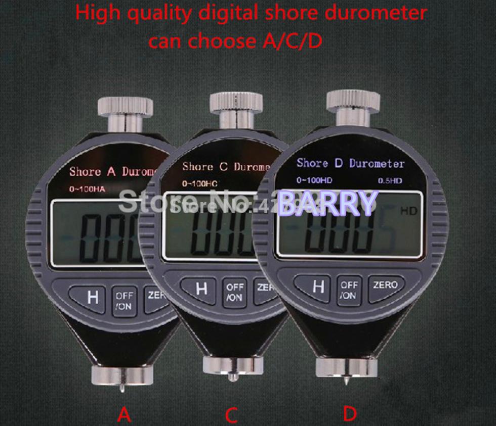1pcs High quality LX-A/LX-C/LX-D Digital Shore Durometer shore A C D Hardness Tester shore-A(default) shore-C shore-D