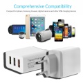1 2 3 USB Port 5V 2.4A Travel Charger Power Adapter EU Plug For Phone Tablet PC X6HA
