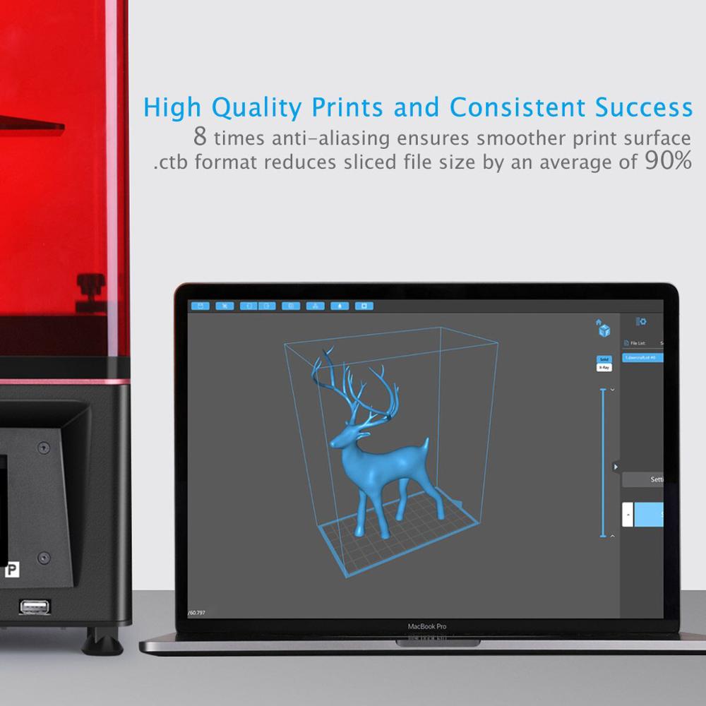 ELEGOO Mars Pro 3D Printer SLA UV Photocuring LCD 3D Printer Resin 3D Printer Impresora 3D Black 3D Drucker