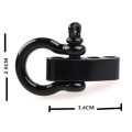 1pcs High quality Alloy Adjustable O/U Shape Anchor Shackle Outdoor Survival Rope Paracord Bracelet Buckle For Outdoor Sport