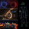 LED Strip Garland EL Wire 1M/3M/5M Car Interior Lighting Auto Rope Tube Line flexible Neon Light With 12V USB /battery light