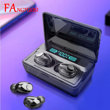 FANGTUOSI Wireless Earphones TWS Bluetooth 5.0 Earbuds Headsets With Mic 2200mAh Charging Box Stereo Sports Waterproof Headphone