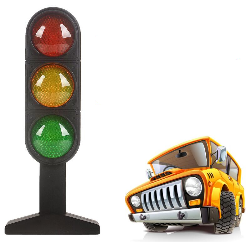 New Lifelike City Map Traffic Light Sign Roadblock Sign Taxi Train Truck Car Accessories Interesting Toys For Children Kids Gift