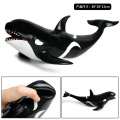 Killer Whale Animal Model Action Figure Sea Animal Action Figures Collection Soft Rubber Cotton Filling Children Cognitive Toys