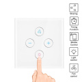 WiFi Smart Wall Light Switches Fan Switch Lamp Controller Touch Panel Wireless Tuya App Remote Control By Alexa Google Home