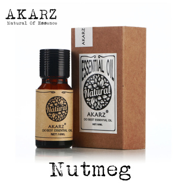 AKARZ Famous brand natural nutmeg essential oil massage Relieve neuralgia stimulate the circulation of blood nutmeg oil