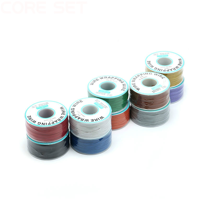 One Roll 30AWG Wire Wrapping Wire, Tinned Copper Solid, PVC insulation Ok Wire Electrical Wire for Laptop Motherboard PCB Sold