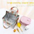 Lunch Bag Fashion Cute Multicolor Cooler Bags Women Waterproof Hand Pack Thermal Breakfast Box Portable Picnic Travel Food Bag