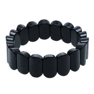 Ins hot selling jewelry Russian raw ore sub shungite hand natural stone bracelet shungite natural sub graphite Bracelet