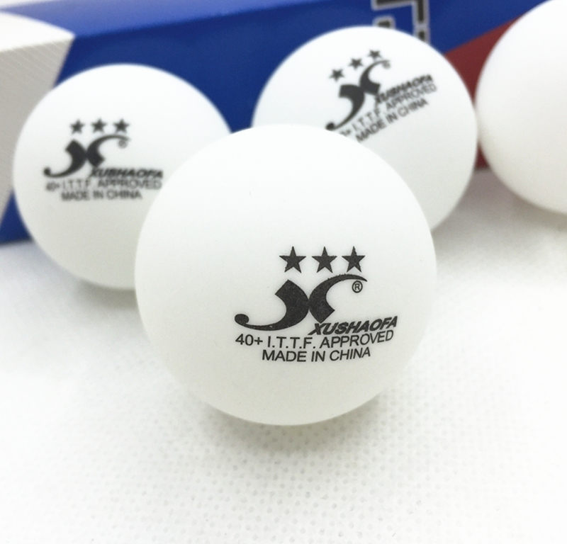 Xushaofa Ball 3-star 40+ G40+ XSF Seamless ITTF Approved new material plastic white poly table tennis ball ping pong