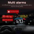 WiiYii Newest M16 Windshield HUD Projector with Navigation Car Head Up Display OBD2 HUD GPS Speedometer Water & Oil temp RPM