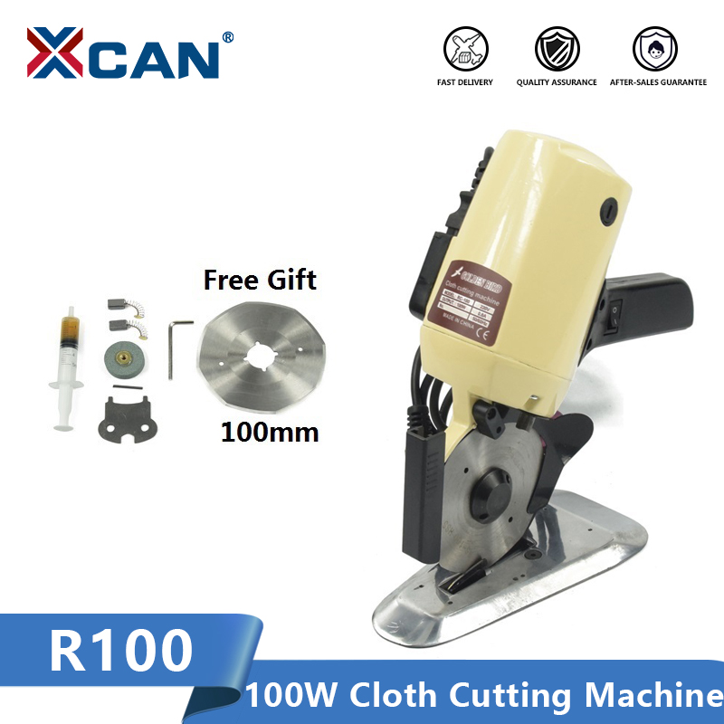 XCAN R100 Electric Cloth Cutting Machine 110V/220V 100W Leather Fabric Electric Cutter Machine Sewing Power Tool