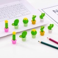 5Pcs/set Potted Cactus Series Rubber Eraser Set Student Gift for Kid Stationery cute eraser