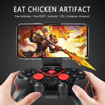 S6 Gamepad Wireless Gamepad High Quality Joystick Game Controller Bluetooth BT3.0 Joystick For Mobile Phone Tablet TV Box Holder