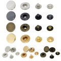 50set/lot 10mm 12mm 15mm Metal Brass Press Studs Sewing Button Snap Fasteners Sewing Leather Craft Clothes Bags DIY Accessories