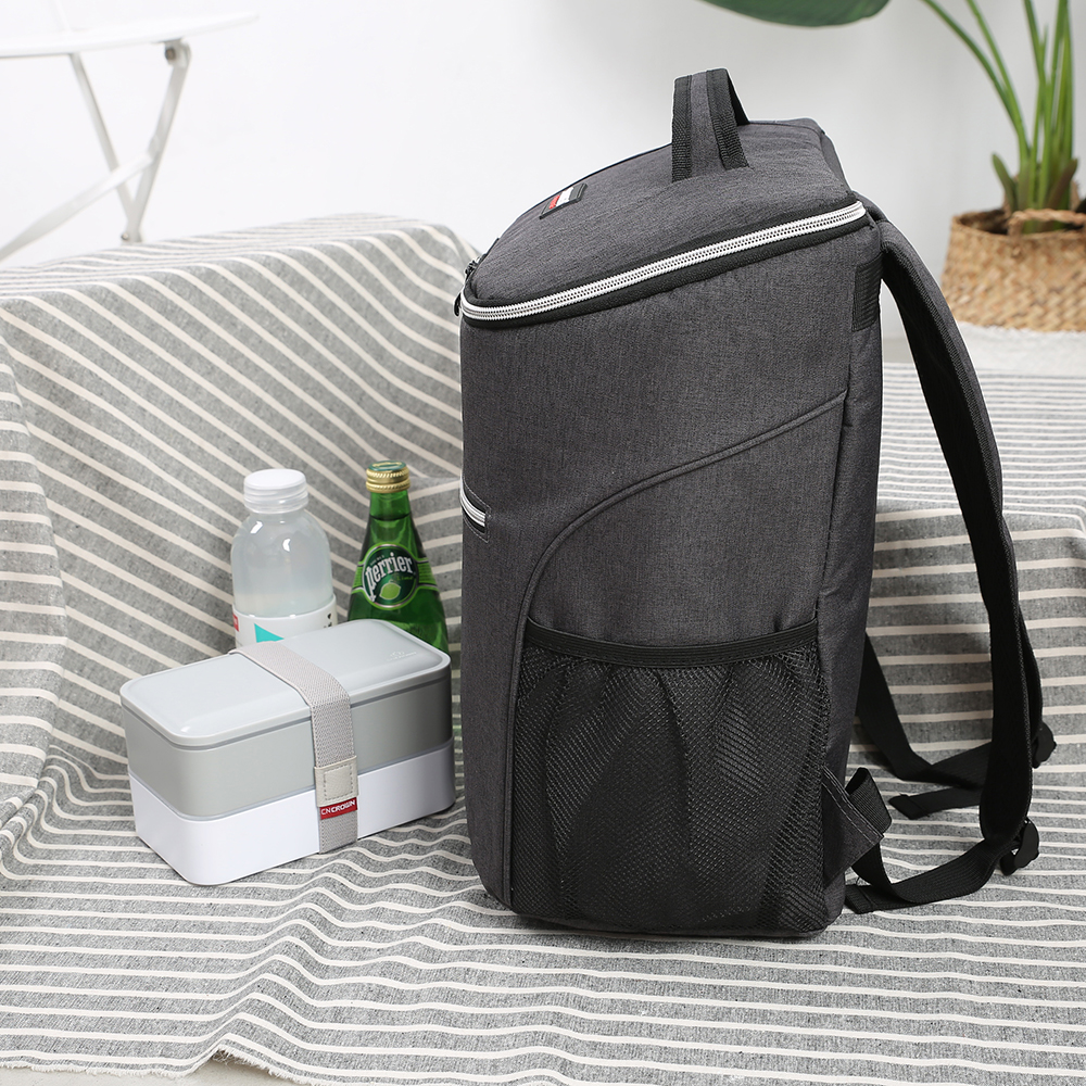 SANNE 20L Thicken Waterproof Cooler Bag Thermal Insulated Ice Bag Fresh Keeping Backpack Style Thermal Bag Insulation Ice Pack