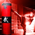 200cm Thickened Red Canvas Punching Bag Unfilled Crossfit Heavy Duty Boxing Bags Muay Thai Boxsack Sand Bag