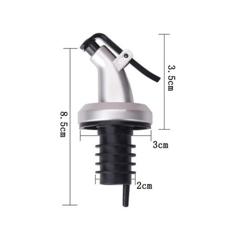 1/2/3/4pcs Wine Pourers Olive Oil Sprayer Liquor Dispenser Rubber Cork Bottle Cap Stopper Bartender Whisky Nozzle Kitchen Gadget