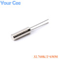 10pcs 32.768KHz 32.768 KHZ 32.768K Frequency Resonator Oscillator Quartz Crystal Cylender 2*6mm