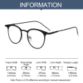 1Pc Fashion Metal Frame Glasses Women Men Vintage Round Lens Flat Computer Protection Eyeglasses Ultra Light Eyeglasses Dropship