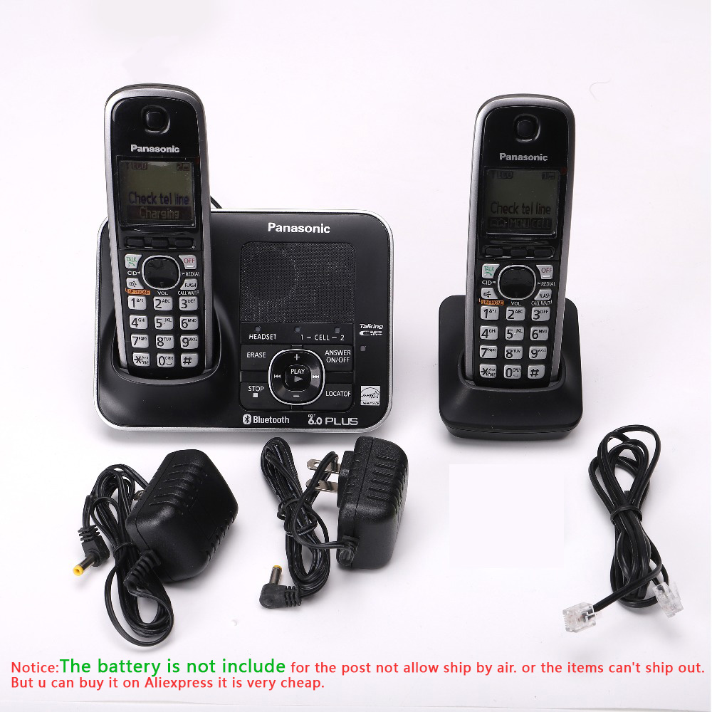 Digital Cordless Phone With Bluethooth Answer Machine Handfree Voice Mail Backlit LCD Wireless Telephone For Office Home Black