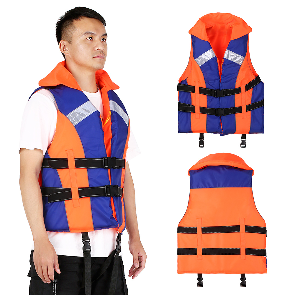 Lixada Fishing Life Vest with Neck Support Drifting Swimming Boating Surfing Sailing Kayaking Safety Vest Jacket Water Sports