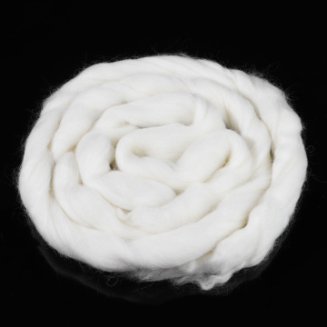 Soft White Roving Wool Fiber Merino Dyed Wool Tops Felting 50g Wool For Handmade DIY Needle Felt Crafts