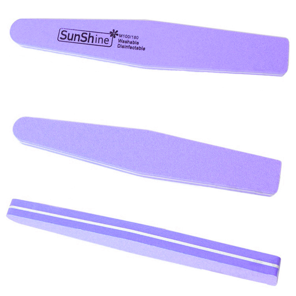 1pcs Manicure Nail Files For Manicure 80/100 Strong Thick Sandpaper Sanding Nails File Buffs Buffing Grey Nail Care Tool