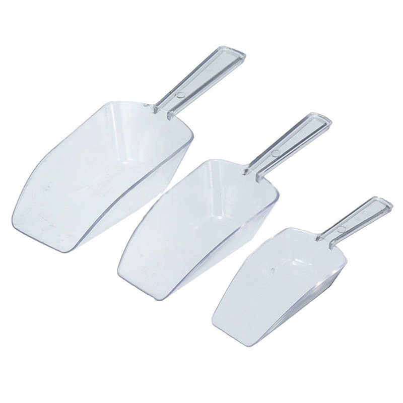New 3 Pieces Plastic Shovel Sweet Favor Candy Bar Ice Cream Buffet Spoons Wedding Party Set, Home Ice Shovel Supplier