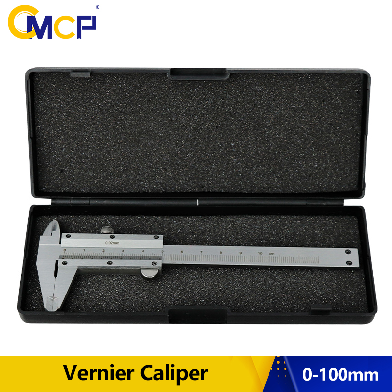 CMCP Vernier Caliper 0-100mm Accurate 0.02mm Metal Calipers Gauge Micrometer Measuring Tools