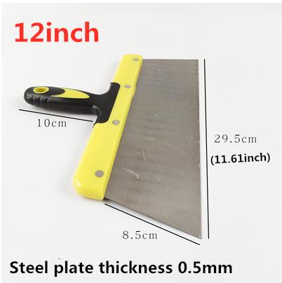 1 Pcs 6/8/10/12 Inch High Quality Thick Elastic Steel Plastic Handle Putty Knife Scraper Set Construction Tools