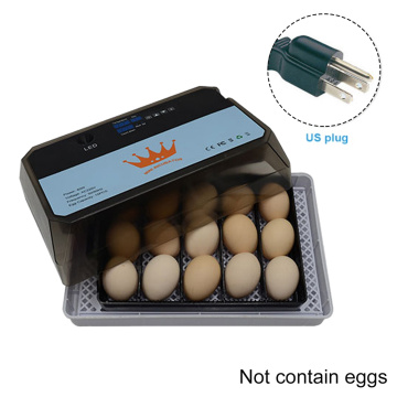 Brooder Temperature Display Parrot 15 Eggs Digital Goose Home Hatchery Incubator LED Light Poultry Quail Chicken Duck