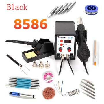 8586 Soldering Station SMD BGA Rework Hot Air Blower Heat Gun Welding Soldering Iron Repair Tool