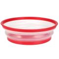 Collapsible Microwave Cover Lid Folding Silicone Microwave Plate Cover Colander Strainer for Fruit Vegetables 10.5 inch