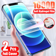 2pcs Hydrogel Film Screen Protector For iPhone 11 12 Pro MAX For iPhone 7 8 6s 6 Plus SE 2020 XR X XS Film Not Glass Full Cover
