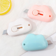 Cute Cloud Color Mini Portable Utility Knife Paper Cutter Cutting Paper Razor Blade Office Art Cutter Stationery