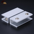 Myhomera 2Pcs Glass Clamps Glass Support for 5/8/10mm Glass Clips Board Shelves Holder Corner Bracket Clamp Aluminum 6 Size