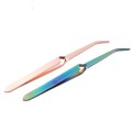 Rose Gold Stainless Steel Nail Clip Curve Pincher UV Gel Nail Shaping Tweezers Manicure Tools Nail Art Pinching Clamp FY42