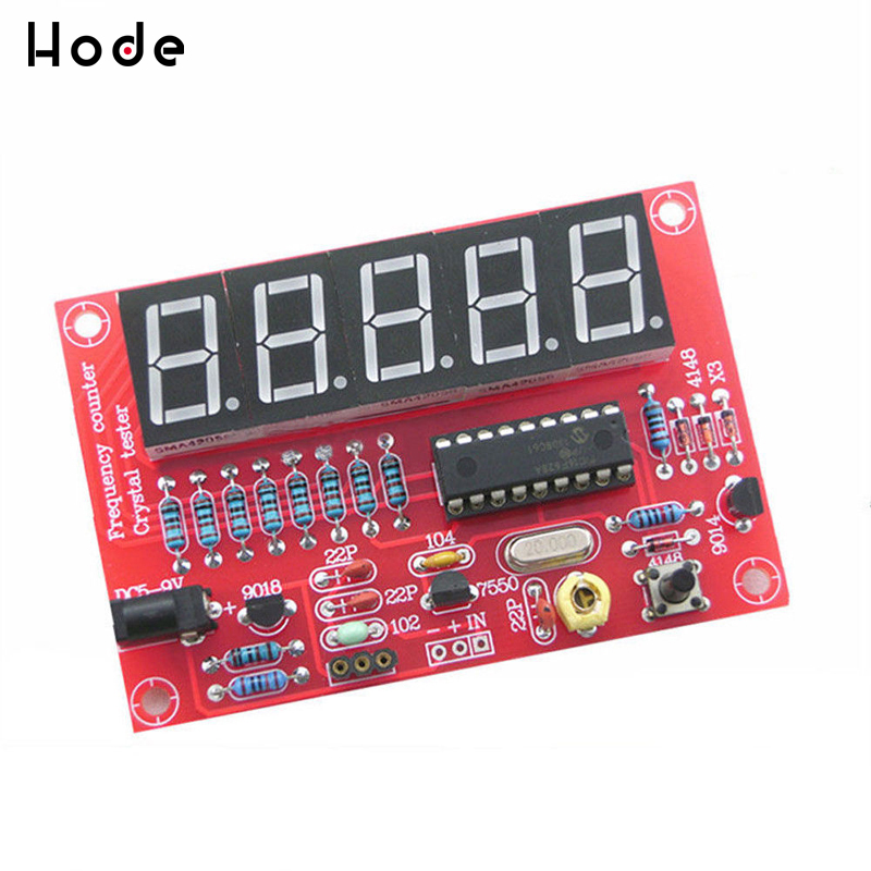 DIY Kits RF 1Hz-50MHz Crystal Oscillator Frequency Counter Meter Digital LED Tester Meter frequency meter digital