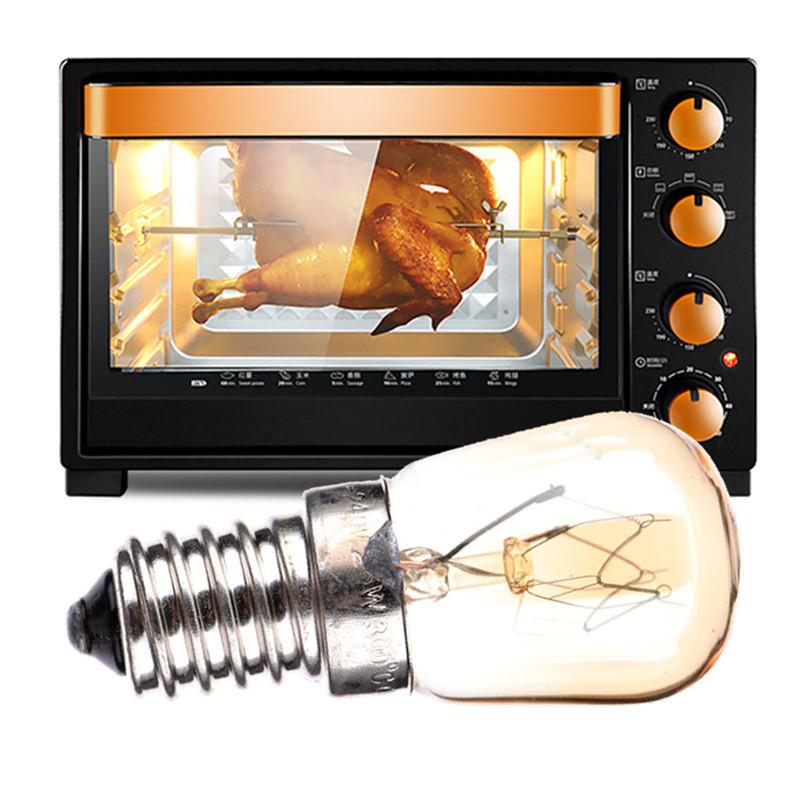 LAIDEYI High Temperature 15W 25W 300 Degree E14 Oven Toaster Steam Light Bulb Cooker Hold Lamp 110-240V LED Bulb Oven Light Bulb