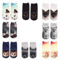 2020 New Hot 3D Cat Printed Anklet Socks Funny Casual Women Girls Short Socks Hosiery Clothing Accessories