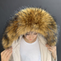 Lady Blinger Extra large faux fox fur collar winter parka coat hood fur decor DIY fake fur coat racoon fur collar fur scarves