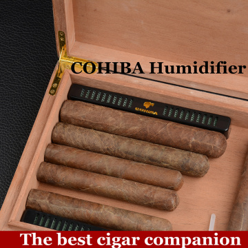 Professional cigar humidifier cigar accessories for cigar humidor to protect cuban cigars in cedar wood cigar box cigar case