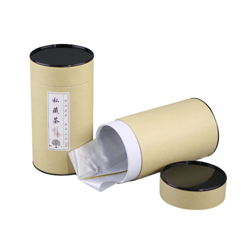 Xin Jia Yi Packaging Paper Tube Draw Picture Sliding Kraft Paper Box Embossed Logo New Design Elastic Ribbon Paper Can